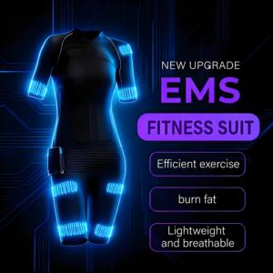 Traje de Entrenamiento EMS Inalámbrico Inteligente, Ejercicio de Cuerpo Completo, Electroestimulación, Máquina de Fitness, Monitoreo de Frecuencia Cardíaca, Diseño Impermeable - Product Image 1
