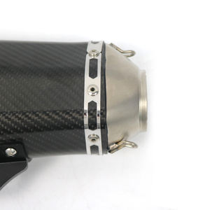 Para <span class=keywords><strong>Akrapovic</strong></span> S1000rr fibra de carbono 51mm 60mm <span class=keywords><strong>tubo</strong></span> de escape de motocicleta deslizamiento en tubos de escape dobles sistema de escape trasero silenciador - Product Image 4