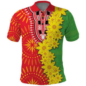 Eritrea hombres para Polo camisa para Año Nuevo personalizado Enkutatash Adey <span class=keywords><strong>Abeba</strong></span> flor arte impresión personalizada con logotipo precio bajo - Product Image 4