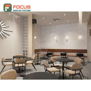 Freestanding Cafe Service Counter Glass Display Shelf Bakery Service Area Storefront Service Counter - Product Image 6