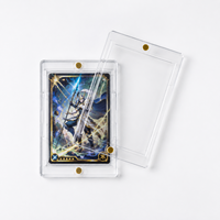 Porte-cartes magnétique premium avec étui de présentation transparent en PS pour cartes sportives et TCG