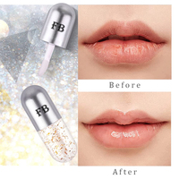 Brillant à lèvres naturel végétalien de marque privée hydratant personnalisé huile de verre à lèvres hydratante végétalienne à la vitamine E