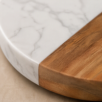 Sous-verres modernes en marbre, tapis et dessous de plat écologiques ronds pour table, cuisine, maison, mariage