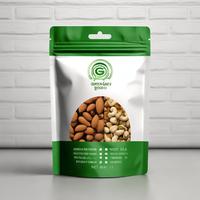 Bolsa de Fondo Plano Premium para Galletas Wafer, con Cierre Hermético VMPET, a Prueba de Humedad, para Panadería, 12oz, Libre de BPA