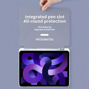 2025 New Novel Phong Cách Ba Có Thể Gập Lại Đứng Cơ Bản <span class=keywords><strong>Ipad</strong></span> 10.9 Inch Cho Apple Máy Tính Bảng Đầy Đủ Bìa Chất Lượng Cao PU Với Đa-Góc - Product Image 2