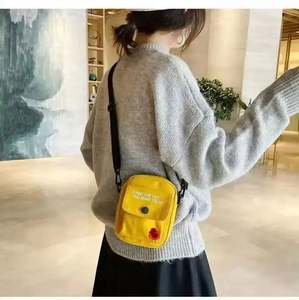 Mini sac à bandoulière en toile pour téléphone portable, sacoche, sac de poitrine mignon en toile, vente en gros. Z0929 - Product Image 3