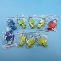 Cadenas en plastique coloré de 25 mm, petits cadenas en laiton coloré pour boîte à outils, agenda, sac d'école, valise