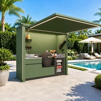 Station de travail de cuisine extérieure pour patios résidentiels, cours arrière et zones de cuisson en jardin