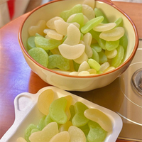 Groene appelvormige gummy snoepjes groothandel, zachte kauwgom fruitgummies voor snoepautomaten groothandelaren