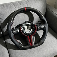 Volant en cuir et fibre de carbone de performance adapté aux BMW E92 E90 E70 E71 F10 F20 F30 F22 F45 F06 F12 F13 F02 M3 M5 F40
