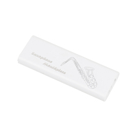 PJ1298 Nouveau saxophone clarinette universel séparé double face fente pour carte indépendante pièce unique blanc roseau boîte sax stockage