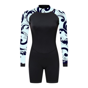 <span class=keywords><strong>Maillot</strong></span> <span class=keywords><strong>de</strong></span> <span class=keywords><strong>bain</strong></span> bikini personnalisé haut <span class=keywords><strong>sexy</strong></span> à manches longues combinaison <span class=keywords><strong>de</strong></span> surf en néoprène pour femmes - Product Image 3