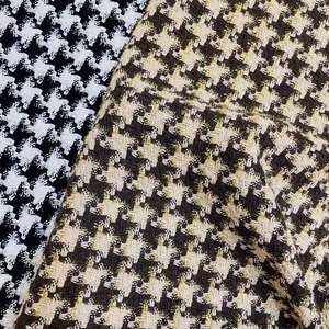 Tissu en tweed français 100% Polyester, combinaison <span class=keywords><strong>pied</strong></span>-<span class=keywords><strong>de</strong></span>-<span class=keywords><strong>poule</strong></span>, textile <span class=keywords><strong>de</strong></span> chine, tissu en laine teint, pour <span class=keywords><strong>manteau</strong></span> - Product Image 5