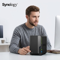    Serveur de stockage réseau NAS DS225+ Quad-Core 2 baies avec port USB pour la collaboration d'équipe, le cloud privé et la sauvegarde des fichiers