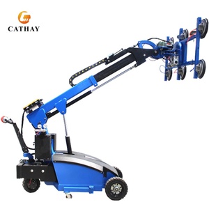 Équipement Cathaylift, élévateur de verre électrique, chariot à vide utilisé pour la pose de carreaux de marbre, machine à poser des carreaux avec conception télescopique, vitriers - Product Image 6