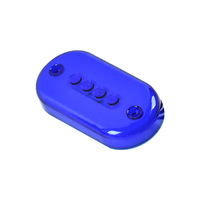 Feux de gabarit latéraux ovales larges à 4 LED, bleu, ambre, vert, rouge, 12V 24V, pour camion, remorque, camping-car, moto, caravane, étanches