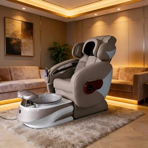 Fauteuil de massage des pieds multifonctionnel en cuir PU moderne pour salon de manucure avec bain de pieds intelligent - Product Image 4