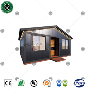 Casa Contenedor Modular Prefabricada con Panel Oscuro, Villa Pequeña Aislada de Acero Ligero, Cabaña Portátil para Glamping, Resort y Alojamiento Rural - Product Image 2