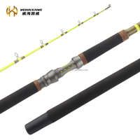 Tongkat pancing ikan lele menyala, alat pancing ikan lele 1 bagian serat kaca 2.28m 2.59m