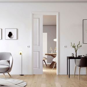 Sistema de Puerta Corredera WEKIS de 3 Ruedas con Rodamientos de Bolas, Cierre Suave/Abertura Suave, Insonorizado, Herrajes Bidireccionales para Puertas de Garaje - Product Image 5