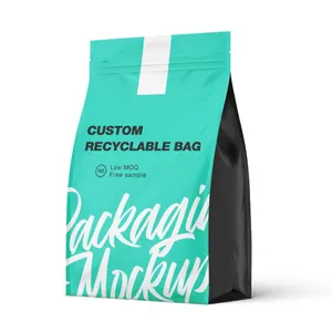 Sac d'emballage Recyclable de matériaux écologiques personnalisés avec conception de Valve sac à fond plat gratuit