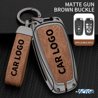 Vente directe d'usine, porte-clés de voiture haut de gamme en alliage de zinc avec pochette, porte-clés avec logo personnalisé, adapté à la Ford Mustang
