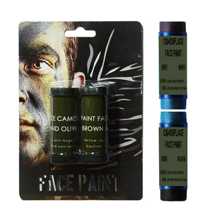 Palos de pintura facial de camuflaje para caza, 3 colores, verde, negro y marrón - Product Image 5