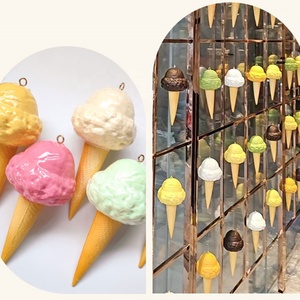 1 pièce Modèle de glace artisanale en gelée de chocolat, en PU souple et crémeux, pour présentation en vitrine et décoration murale - Product Image 6