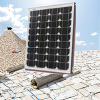 Panneau Solaire 70W Demi-Cellule Verre N Système OEM Meilleur Service Ventes Flash Meilleur Prix Dimensions 900x400x25 Taille des Cellules 182x45.5mm