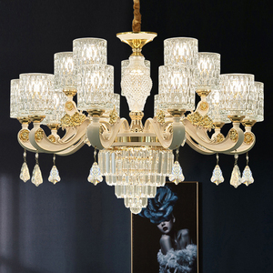 Lustre en alliage <span class=keywords><strong>de</strong></span> Zinc, lustre en <span class=keywords><strong>cristal</strong></span> <span class=keywords><strong>de</strong></span> luxe pour salon, <span class=keywords><strong>salle</strong></span> à manger, hôtel, réception <span class=keywords><strong>de</strong></span> mariage, décoration - Product Image 4