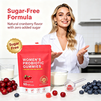Gummies vaginales probiotiques et prébiotiques pour femmes OEM, favorisent l'équilibre de la flore vaginale et intestinale, santé féminine, bien-être quotidien