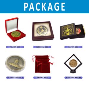 Moneta Commemorativa di Alta Qualità degli Emirati Arabi Uniti, Placcata in <span class=keywords><strong>Bronzo</strong></span> <span class=keywords><strong>Antico</strong></span> con Design di Falco e Iscrizioni Arabe, Perfetta per Collezionisti - Product Image 6