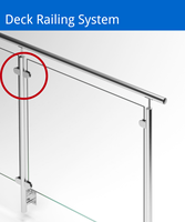 Accessoires de fixation pour garde-corps en verre, support de sol, pince à verre en acier inoxydable 304 316 pour verre de 8 à 12 mm
