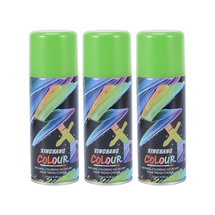 Spray de coloration capillaire vert, 120ml, amélioration de la ligne des cheveux, prix d'usine en gros