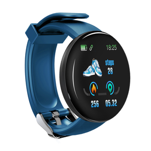 D18 Smartwatch impermeabile per gli uomini e le donne TFT Display <span class=keywords><strong>Fitness</strong></span> Tracker con Monitor a pressione cardiaca schermo rotondo <span class=keywords><strong>orologio</strong></span> intelligente - Product Image 3