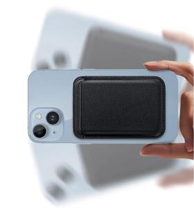 Organisateur de cartes de visite personnalisé étui portefeuille en cuir PU poche souple à la mode pour voyage carte de crédit support de téléphone magnétique - Product Image 4