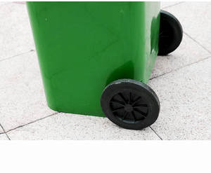 Wholesale 75L 120L 240L 360L Plastic Garbage Bins Wheels Beige Eco-Friendly <b>Outdoor</b> Use Trash Can <b>Dustbin</b> Dumpsters Waste - Product Image 5