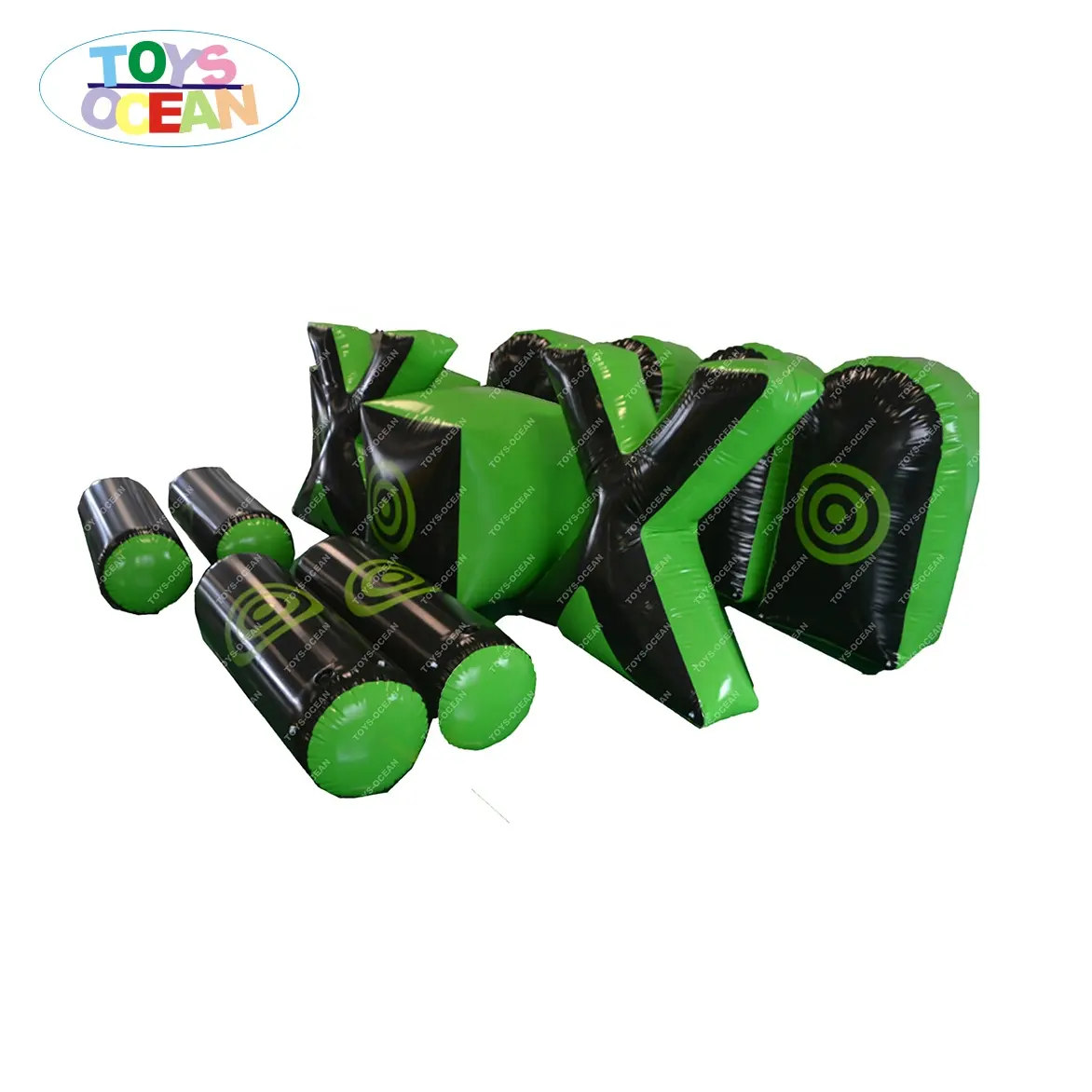 2023 mới Inflatable paintball bunkers không khí Vòng x Trò chơi bắn thể thao Inflatable bunker