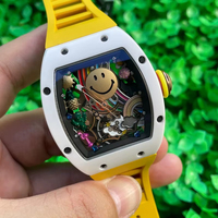 Precio al por Mayor, Relojes Mecánicos Automáticos Super RM Richarsd Diver, Cristal de Zafiro, Esfera con Indicadores, Correa de Goma, Caja de Metal, Deportivos