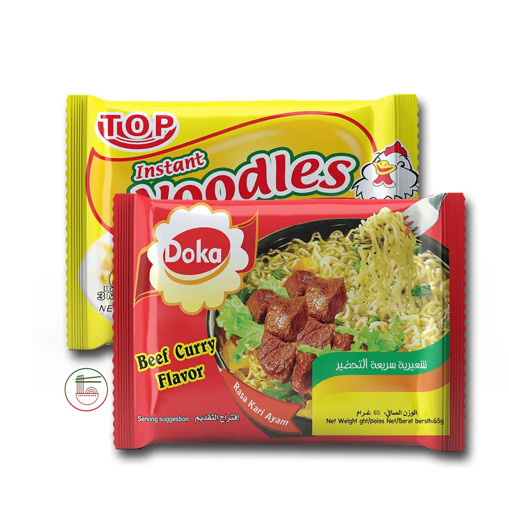 Instant Chinese New Noodle Cesitlerim Wholesale Private Label Brand Halal miglior prezzo Family Bag Packing spaghetti istantanei