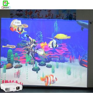 Children's Interactive Slide Projector for Playground <b>Magic</b> Painting 2.4x1.8m Metal Shell 1920x1080 Resolution - Product Image 1