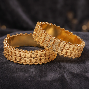 Pulseras y Brazaletes de Lujo de Latón Bañado en Oro al por Mayor, Pulseras y Brazaletes de Moda para Mujer con Baño de Oro Personalizado, Joyería de Oro - Product Image 5