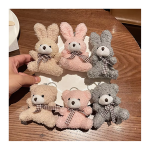 Ucuz özel promosyon peluş anahtarlık oyuncak ayı tavşan tavşan şeyler anahtarlık kızlar için - Product Image 1