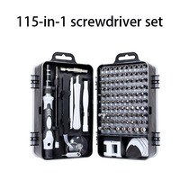 Kit de Tournevis 115 en 1 Outil de Réparation pour Téléphone Mobile et Ordinateur Portable, Outil Matériel Multifonctionnel Polyvalent avec Embouts Multiples Optionnels