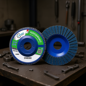 Disque à lamelles Fervi Performance DN6300, disque abrasif sans fer pour le ponçage du métal - Product Image 2