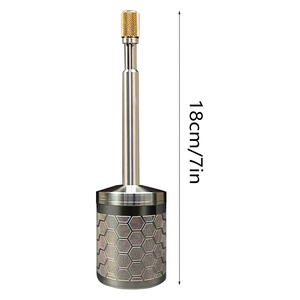 Moulin à café portable V3 avec couvercle inférieur pour un nettoyage facile, en acier inoxydable, micro-pressoir français, pour voyage, maison, camping, 350 ml, minimaliste - Product Image 5