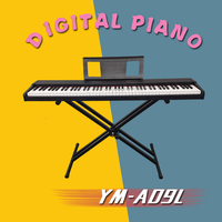 Penjualan laris YM-A09L Piano Digital 88 tuts Piano profesional Piano portabel MIDI USB Teclado Keyboard multifungsi musik
