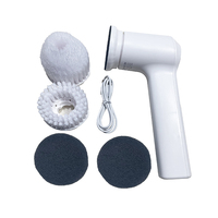 Brosse de nettoyage électrique à main avec 3 têtes de brosse remplaçables