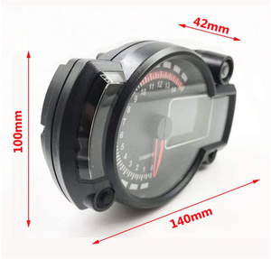 Tachymètre couleur universel moto <span class=keywords><strong>compteur</strong></span> <span class=keywords><strong>de</strong></span> <span class=keywords><strong>vitesse</strong></span> numérique pour la lumière du soleil 14000 tr/min 299 Kmh Mph 7 <span class=keywords><strong>Quad</strong></span> Frenzy ATV - Product Image 6
