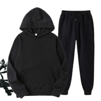Conjunto de dos piezas de sudadera para hombre, conjunto de chándal ajustado para gimnasio para hombre, conjunto de chándal con capucha para hombre
